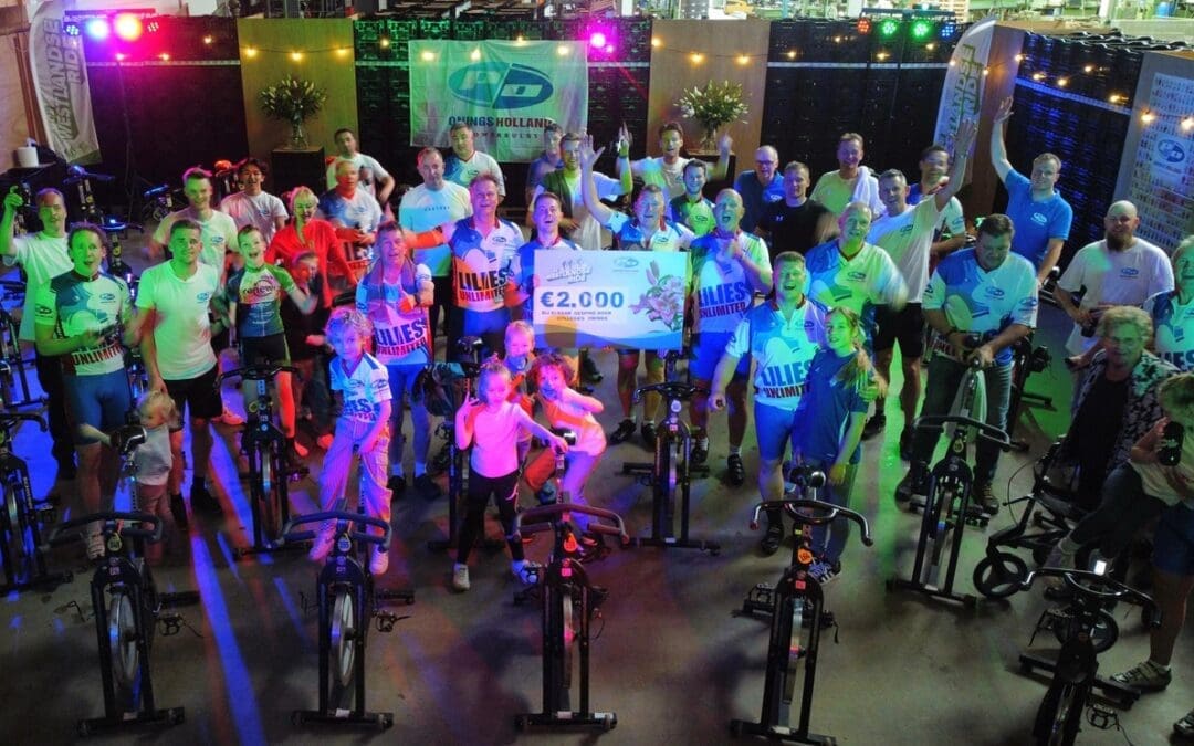 Onings colleagues raise €2,000 through spinning